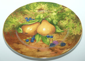 Fruits of Eden Bone China plate #1 | Pears and Blackberries by AJ Heritage