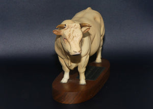 #A2463A Beswick Connoisseur Model | Charolais Bull