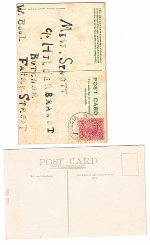 2 early Warrnambool Victoria Postcards | A style much in Favour and Christ Church