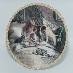 Royal Doulton | A Victorian Childhood plate #2 | Breakfast in Bed by Charles Burton Barber