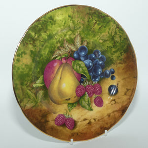 Fruits of Eden Bone China plate #2 | Pear, Apple, Grapes and Strawberries by AJ Heritage