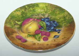 Fruits of Eden Bone China plate #2 | Pear, Apple, Grapes and Strawberries by AJ Heritage