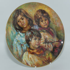 Royal Doulton Collectors International plate by Lisette De Winne #2 | Village Children