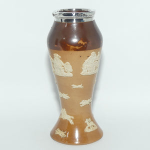 Royal Doulton Harvest Hunting vase with Silver rim | Shape 3929