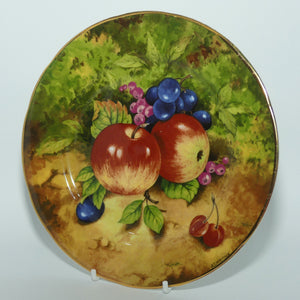 Fruits of Eden Bone China plate #3 | Apples, Grapes and Cherries by AJ Heritage
