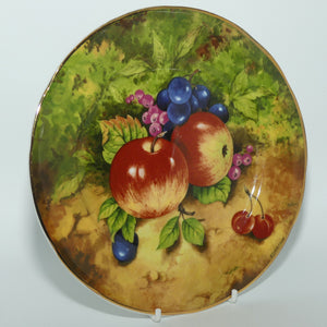 Fruits of Eden Bone China plate #3 | Apples, Grapes and Cherries by AJ Heritage