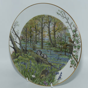 Royal Worcester for Franklin Porcelain | Peter Barnett | Months series | plate #4 | The Woodlands in April