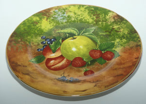 Fruits of Eden Bone China plate #5 | Apple, Peaches, Strawberries and Blueberries by AJ Heritage