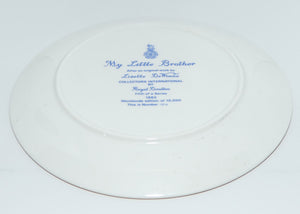 Royal Doulton Collectors International plate by Lisette De Winne #5 | My Little Brother