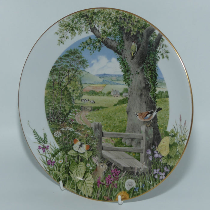 Royal Worcester for Franklin Porcelain | Peter Barnett | Months series | plate #5 | A Country Path in May