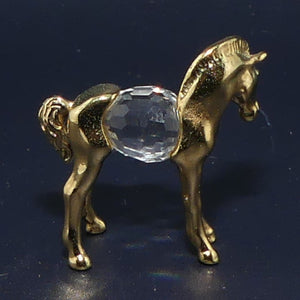 Lencia Austria | Star Collection crystal figure | 66.076 Horse Head Down | boxed