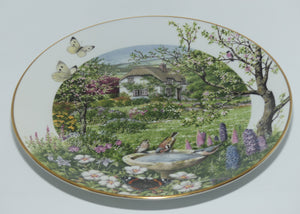 Royal Worcester for Franklin Porcelain | Peter Barnett | Months series | plate #6 | June in a Country Garden