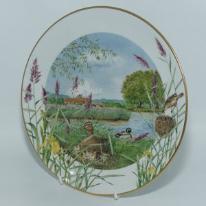 Royal Worcester for Franklin Porcelain | Peter Barnett | Months series | plate #7 | July Beside the River