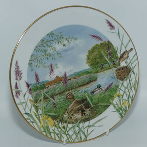 Royal Worcester for Franklin Porcelain | Peter Barnett | Months series | plate #7 | July Beside the River