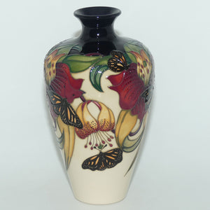 Moorcroft Anna Lily Monarch 72/9 vase (Num Ed)