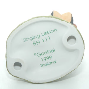BH111 Berta Hummel figure by Goebel | Singing Lesson