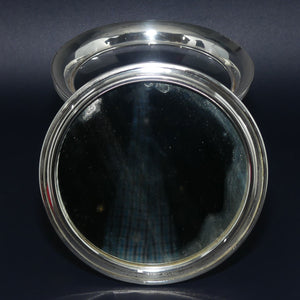 Sterling Silver lid and collar Glass Powder Bowl | Birmingham 1920