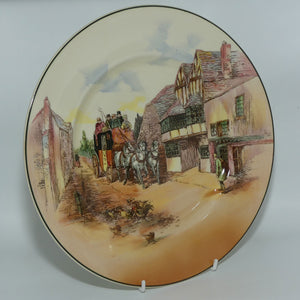 Royal Doulton Old English Coaching Scenes plate | 26cm | Scattered Chickens | D6393