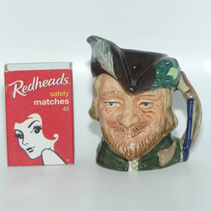 D6541 Royal Doulton miniature character jug Robin Hood | earlier backstamp