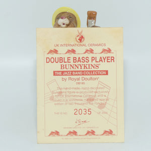 DB185 Royal Doulton Bunnykins Double Bass Player | LE2035/2500 | + Cert | no box