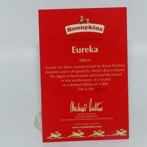 DB434 Royal Doulton Bunnykins Eureka | LE 800/1000 | + Cert
