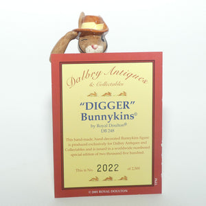 DB248 Royal Doulton Bunnykins Digger | LE2022/2500 + Cert