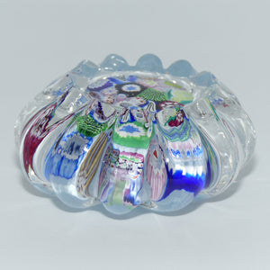 John Deacons Scotland | Daisy shape Magnum paperweight | End of Day | Pale Blue