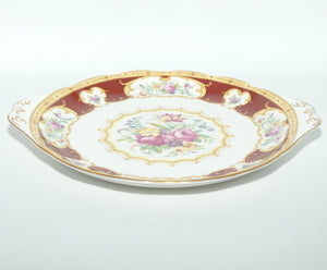Royal Albert Bone China Lady Hamilton tab handle cake plate | #1 | © 1939 Royal Albert Ltd
