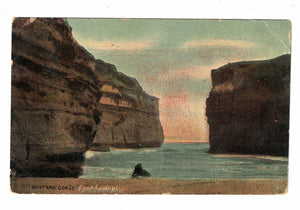 Early Lochard Gorge Port Campbell Victoria Postcard c.1886
