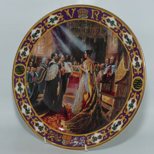 Royal Doulton Kings and Queens of the Realm PN4 plate | Queen Victoria's Coronation