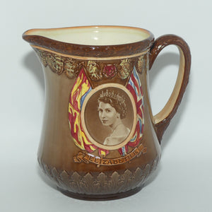 Royal Doulton Royalty Commemorative jug | Queen Elizabeth II 2 June 1953 Coronation