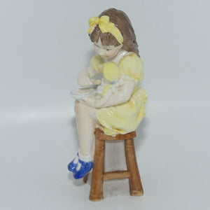 RW4474 Royal Worcester figure Katie's Day | Tea Time