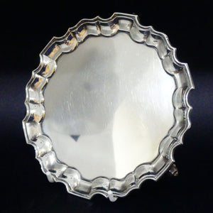 Edwardian Sterling Silver salver | Business card tray or Waiter | Sheffield 1909 | 160gms