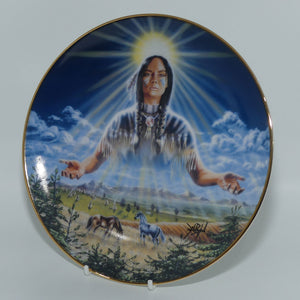 Royal Doulton Native American Indian plate by David Penfound | Sun Maiden