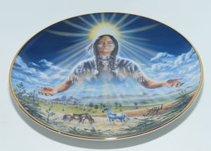 Royal Doulton Native American Indian plate by David Penfound | Sun Maiden