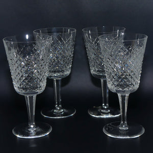 Waterford Crystal Ireland | Alana pattern | set of 4 Wine Glasses | 250ml