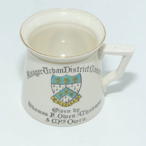 WH Goss World War I Peace commemorative mug | Alsager Urban District Council