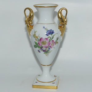 AK Kaiser West Germany Swan Handled Amphora vase | Floral decor