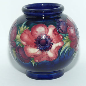 Walter Moorcroft Anemone (Blue) ball vase #1