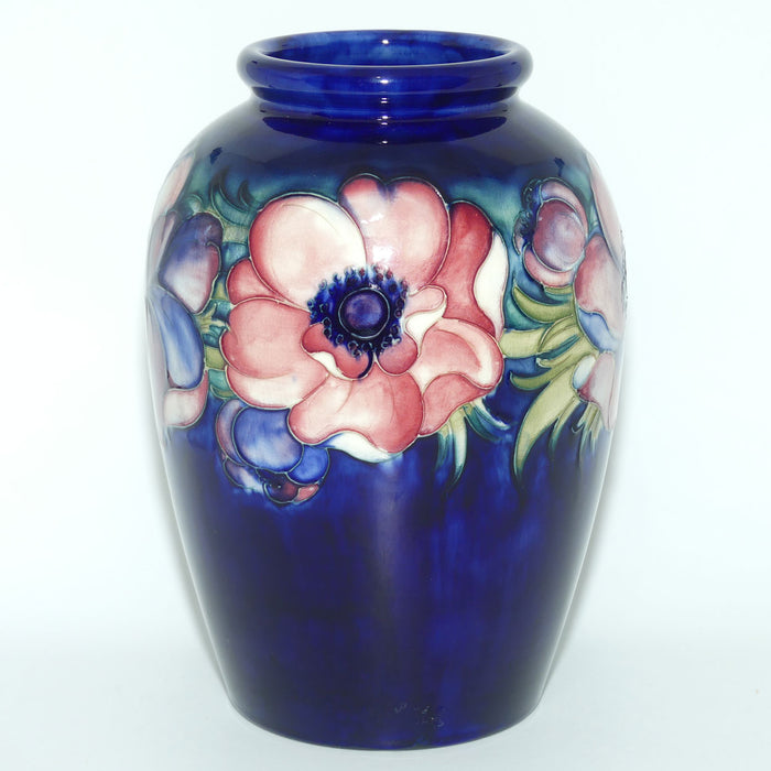 Walter Moorcroft Anemone on Blue ground large vase | #2