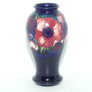Walter Moorcroft Anemone Blue tall waisted vase