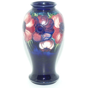 Walter Moorcroft Anemone Blue tall waisted vase