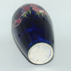 Walter Moorcroft Anemone (Blue) very tall cylinder vase
