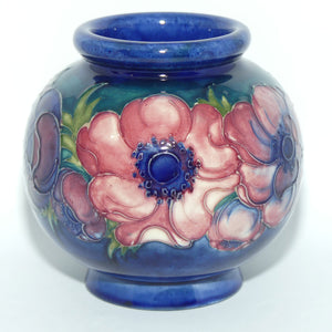Walter Moorcroft Anemone (Blue Green) ball vase #2