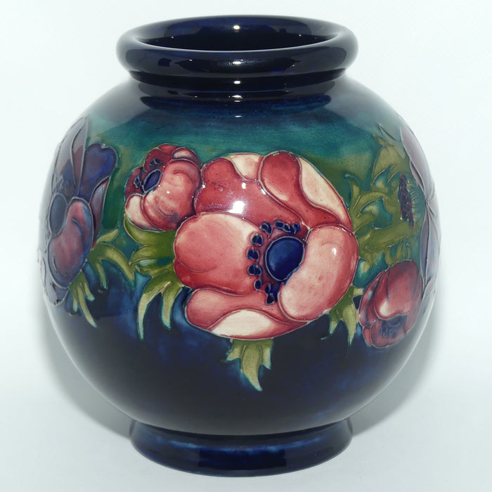 Walter Moorcroft Anemone (Blue Green) ball vase #3