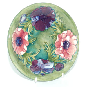 Walter Moorcroft Anemone (Green) plate