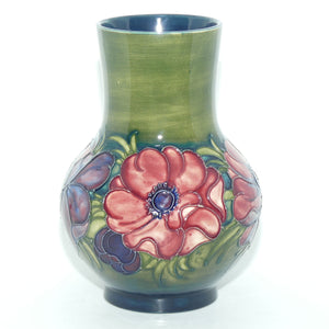 Walter Moorcroft Anemone (Green) waisted vase