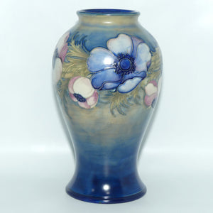William Moorcroft Anemone Saltglaze reverse bulbous vase