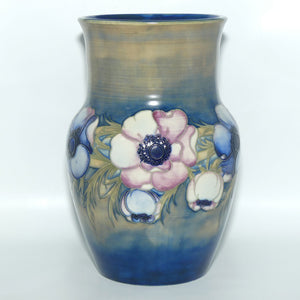 William Moorcroft Anemone Saltglaze waisted vase