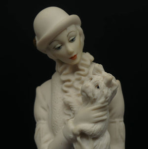 #0421F Giuseppe Armani figure Lady with Dog